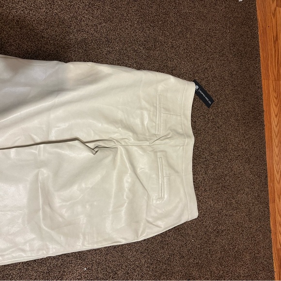 Bagatelle Off-White Faux Leather Pants - Picture 7 of 7